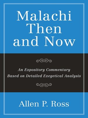 cover image of Malachi Than and Now